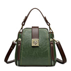 Retro Textured Crossbody Bag