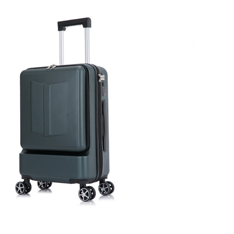Front & Rear Opening ABS Trolley Case – Silent Wheel Travel Luggage