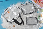 Clear Makeup Travel Organizer Bag Set