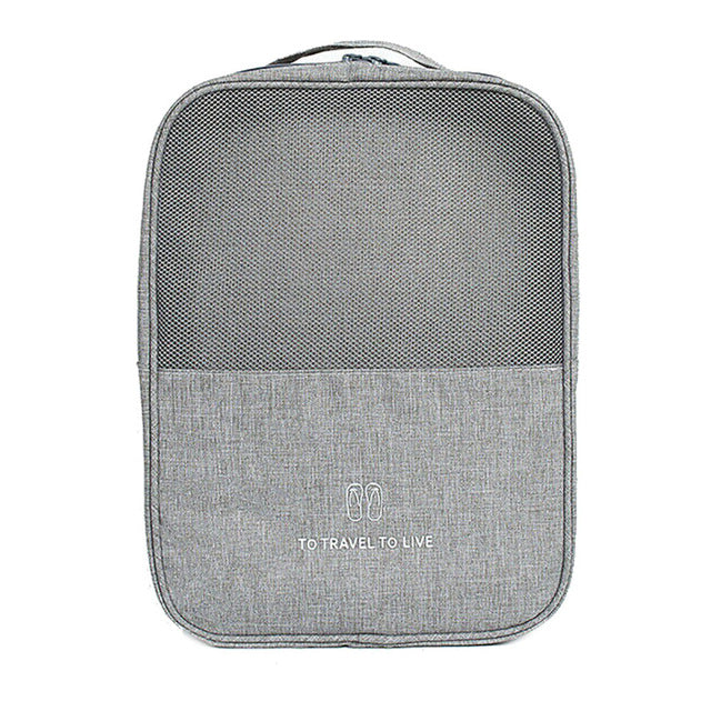 Waterproof Travel Shoe Organizer Bag with Trolley Sleeve