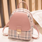 Mini Plaid Travel Backpack Purse