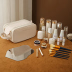 Tri-Zip Large Capacity Travel Cosmetic Organizer