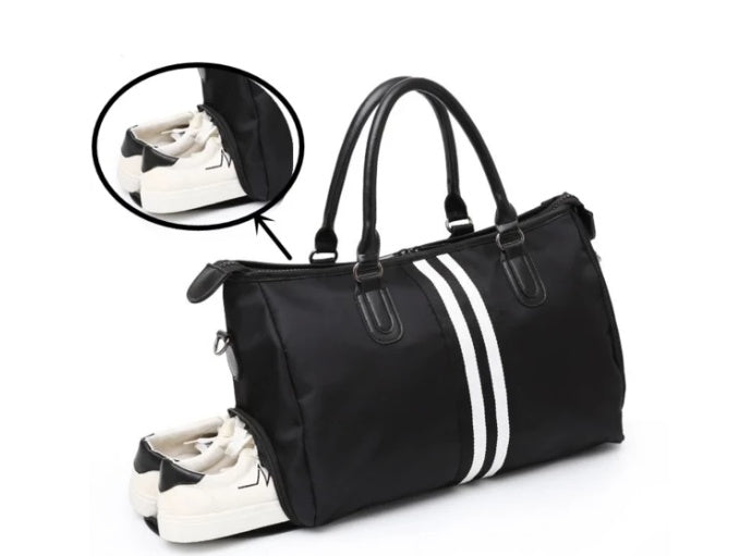 Large Capacity Nylon Travel Bag – Lightweight Zipper Weekender