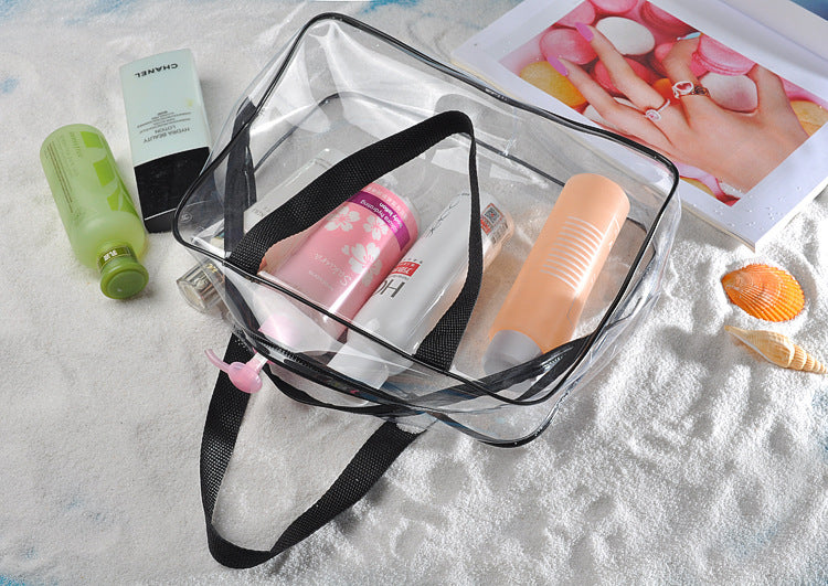 Clear Makeup Travel Organizer Bag Set