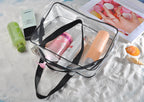 Clear Makeup Travel Organizer Bag Set