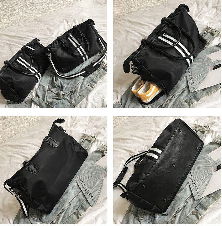 Large Capacity Nylon Travel Bag – Lightweight Zipper Weekender