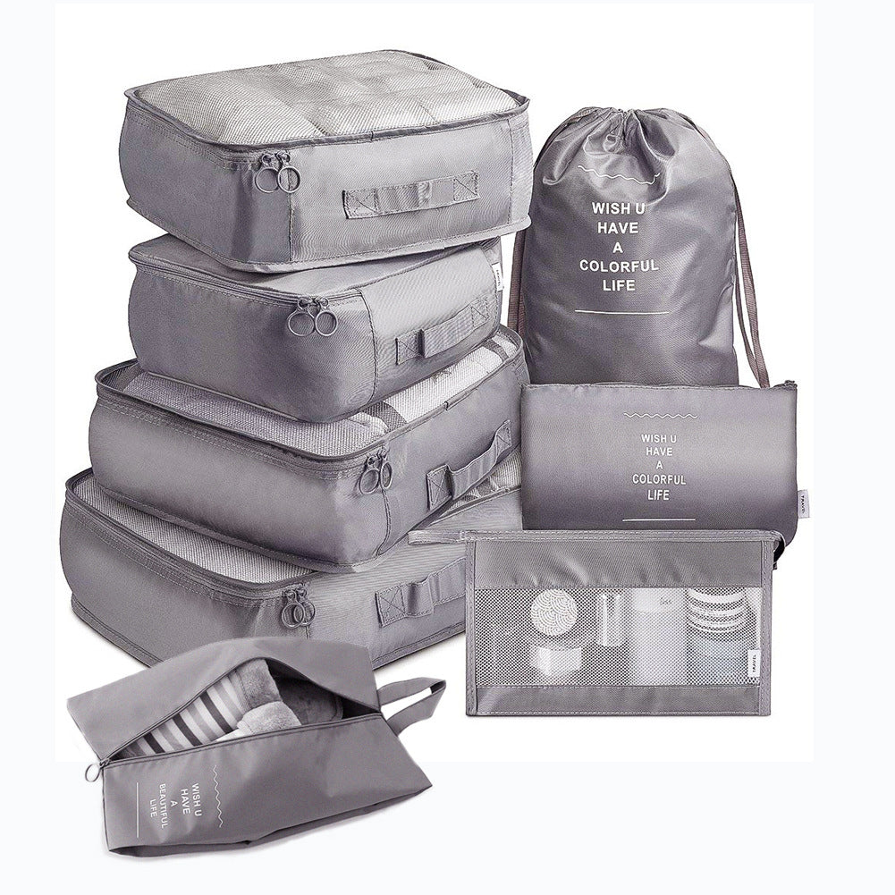 8-Piece Packing Cube Set for Travel Luggage Organization