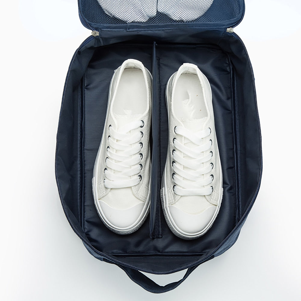 Waterproof Travel Shoe Organizer Bag with Trolley Sleeve