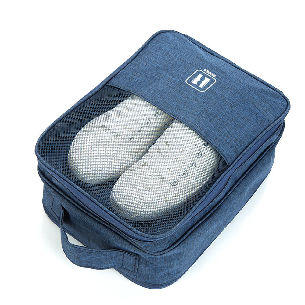 Waterproof Travel Shoe Organizer Bag with Trolley Sleeve