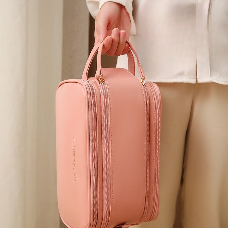 Tri-Zip Large Capacity Travel Cosmetic Organizer