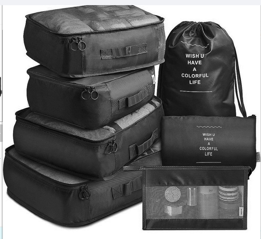 8-Piece Packing Cube Set for Travel Luggage Organization