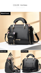 Cute Little Cat Design Large-Capacity Shoulder Square Bag
