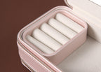 Dual-Side Travel Jewelry Organizer Box