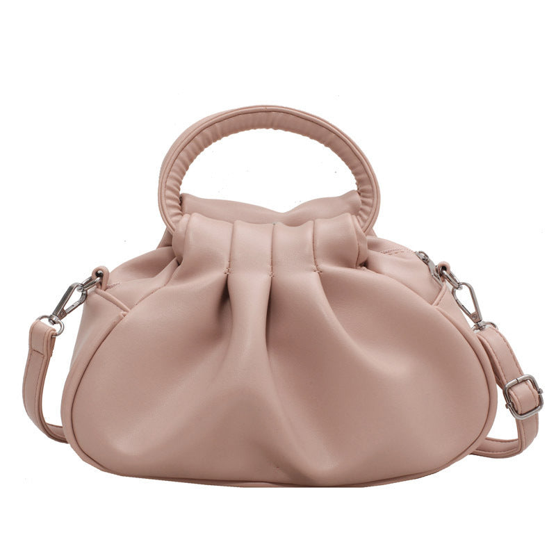 Cloud Print Pleated Bag