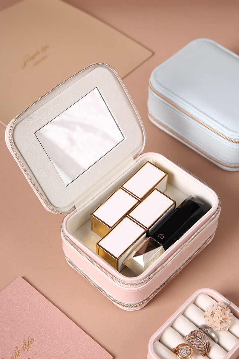 Dual-Side Travel Jewelry Organizer Box