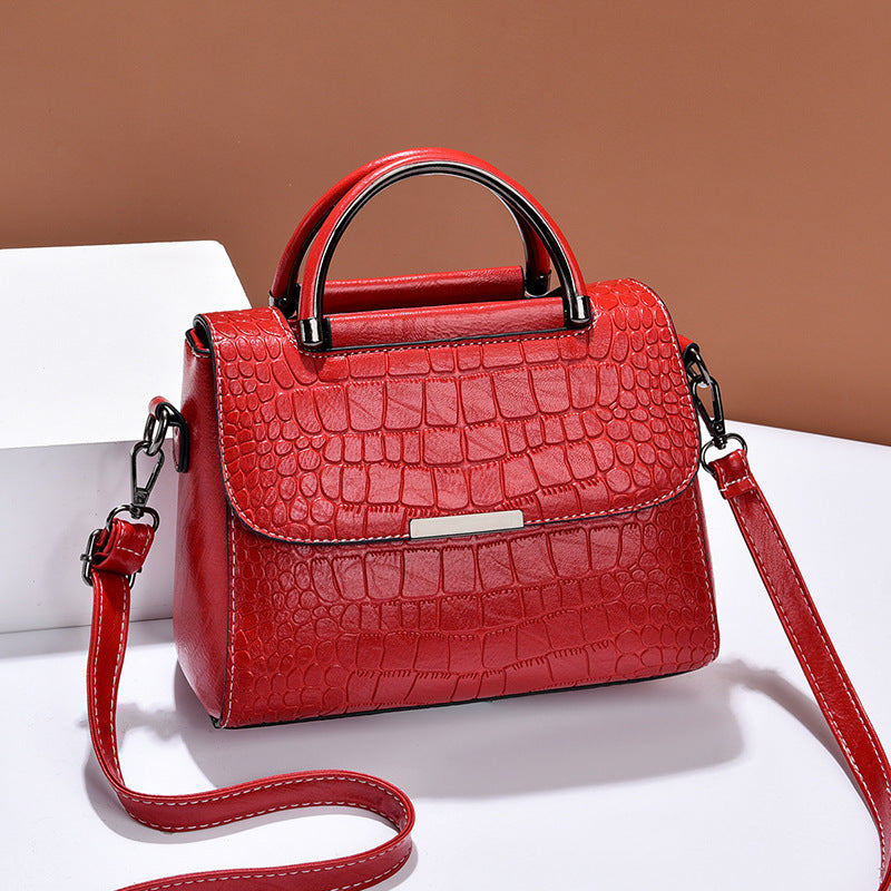Stone Texture Crossbody Bag