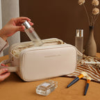 Tri-Zip Large Capacity Travel Cosmetic Organizer