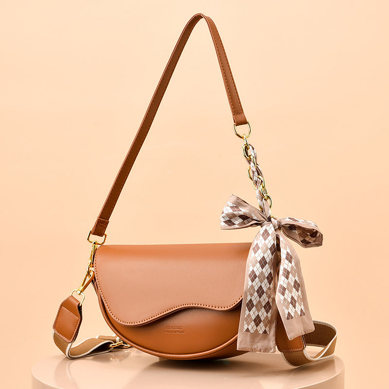 Light Luxury Saddle Crossbody Bag