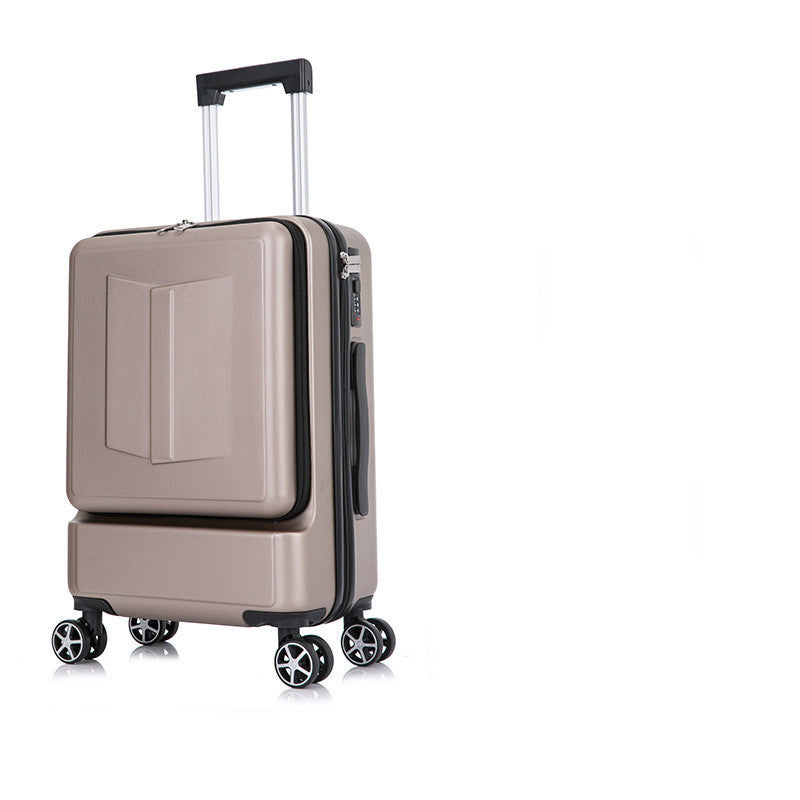 Front & Rear Opening ABS Trolley Case – Silent Wheel Travel Luggage