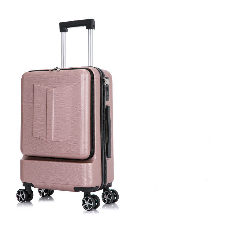 Front & Rear Opening ABS Trolley Case – Silent Wheel Travel Luggage