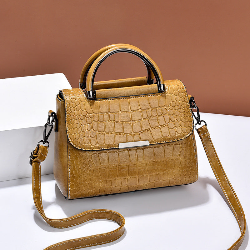Stone Texture Crossbody Bag