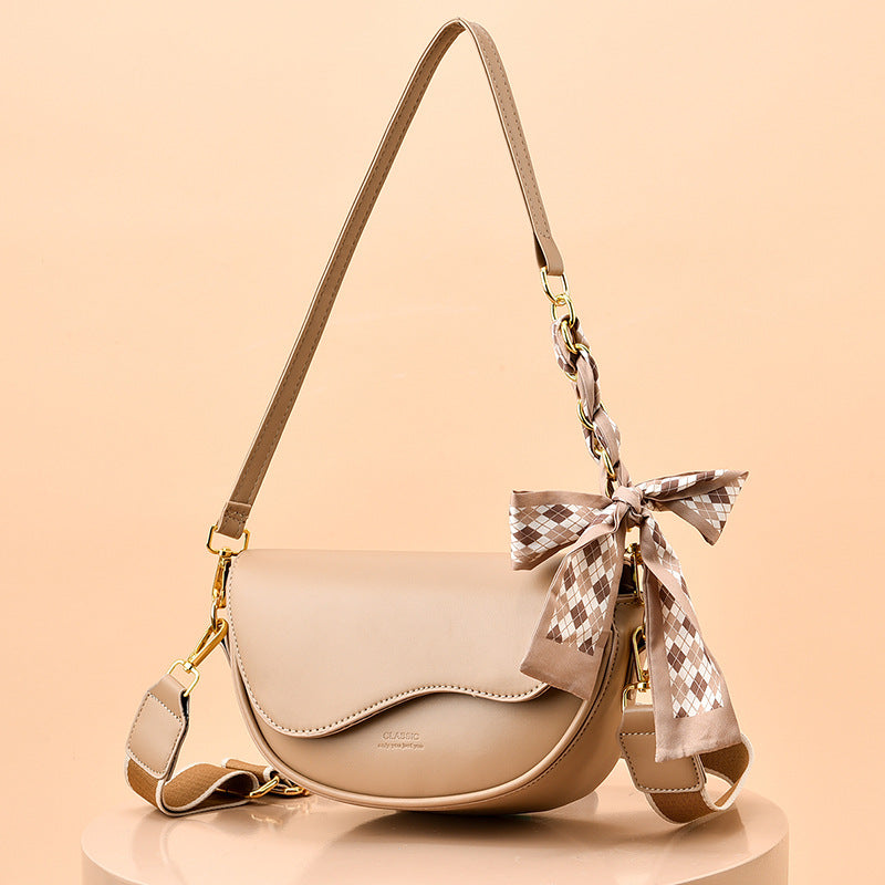 Light Luxury Saddle Crossbody Bag