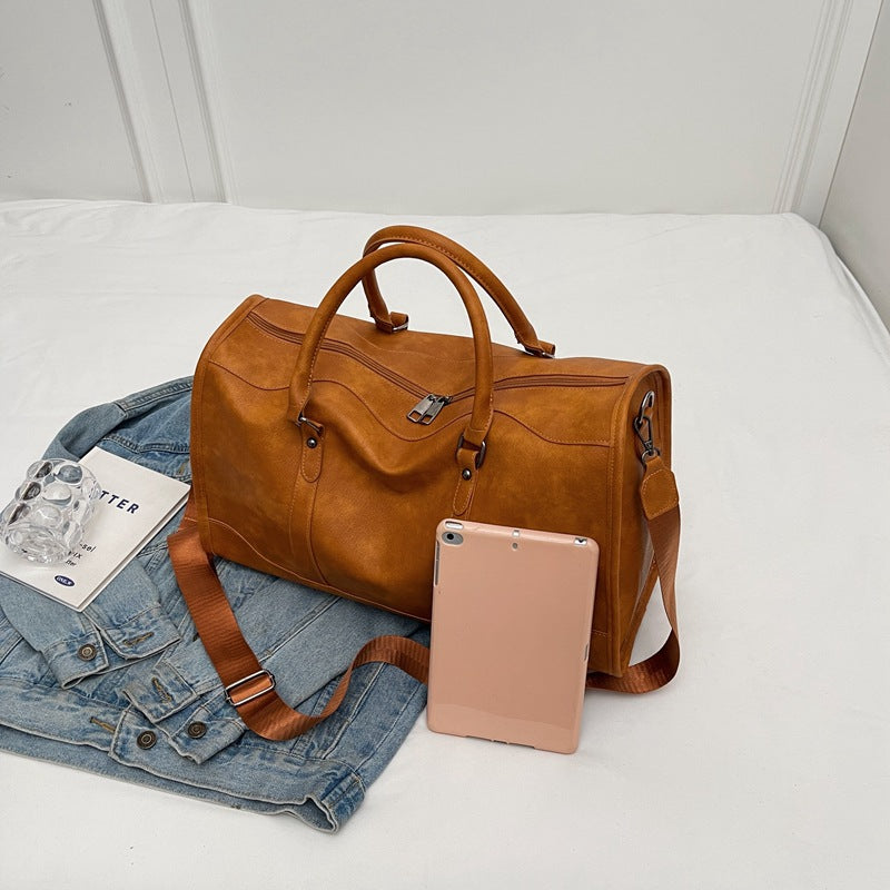 Large Capacity PU Travel Handbag
