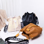 Printed Bucket Crossbody Bag