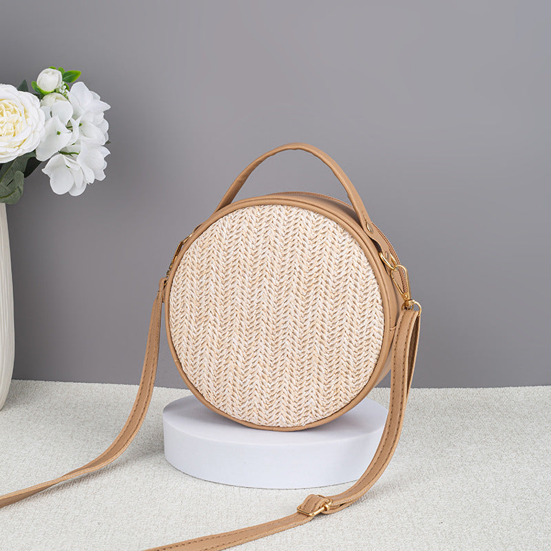 Woven Round Straw Bag