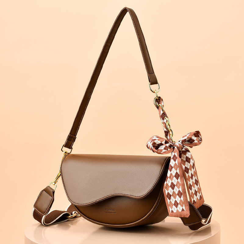 Light Luxury Saddle Crossbody Bag