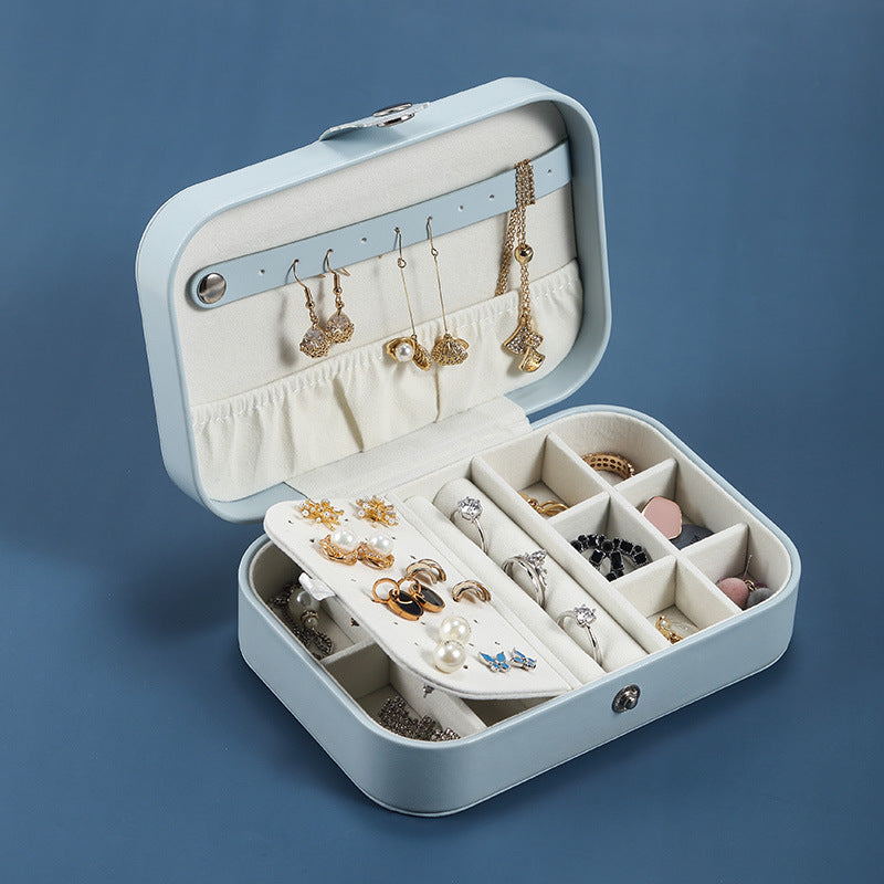 Portable PU Jewelry Storage Box