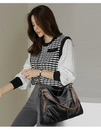 Womens Stylish Versatile Tote And Crossbody Bag