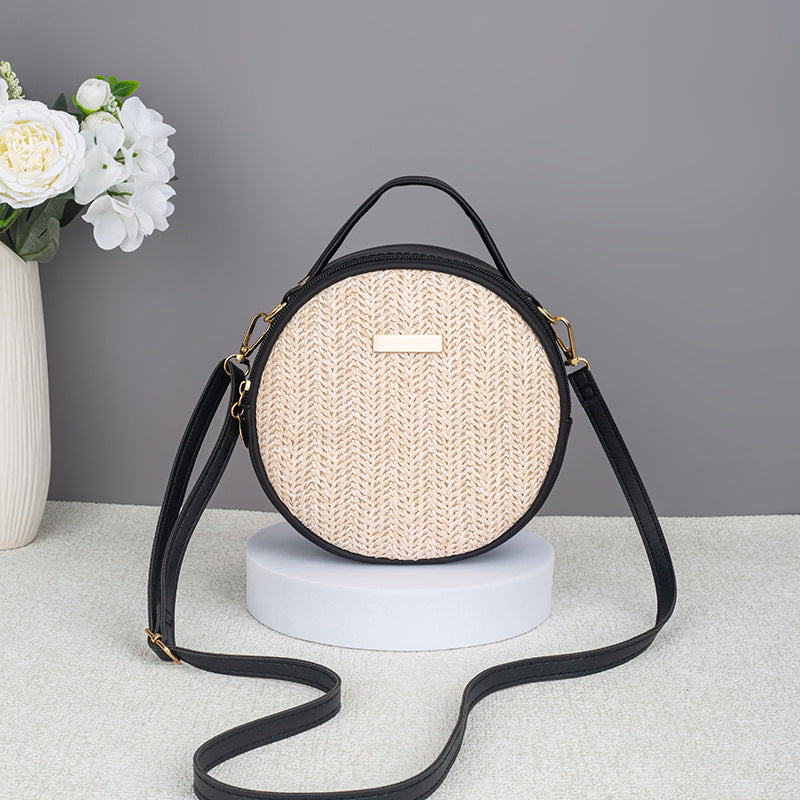 Woven Round Straw Bag