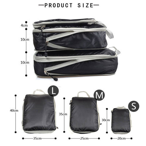 Compression Storage Bag for Travel & Luggage Organization