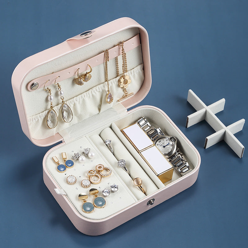 Portable PU Jewelry Storage Box
