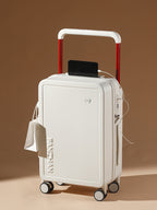 Ultra-Light USB Trolley Luggage – Secure Password Carry-On with Cup Holder
