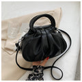 Cloud Print Pleated Bag