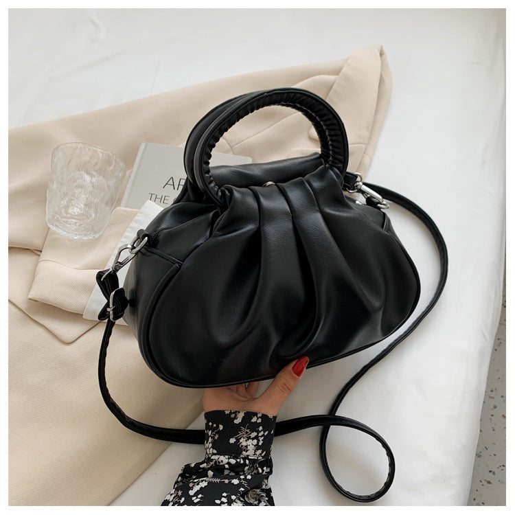 Cloud Print Pleated Bag