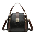 Retro Textured Crossbody Bag