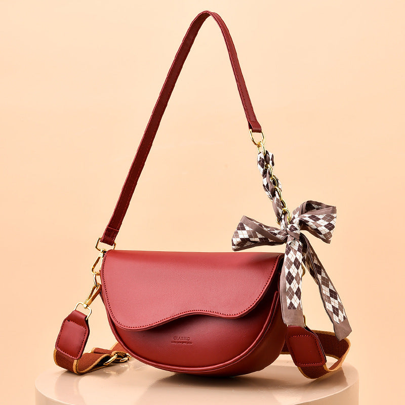 Light Luxury Saddle Crossbody Bag