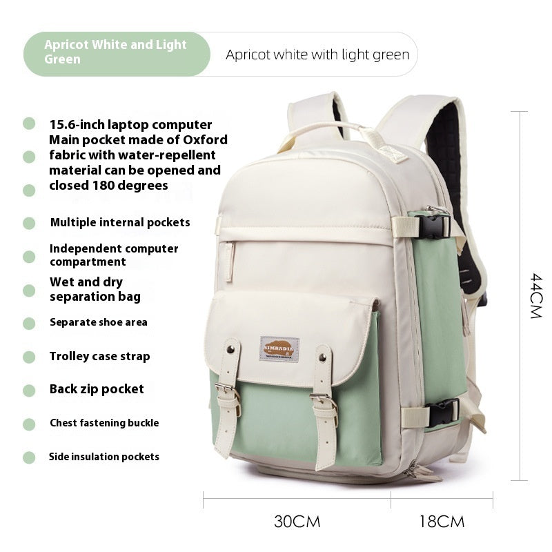 Women’s 15.6″ Laptop Travel Backpack – Lightweight Carry-On
