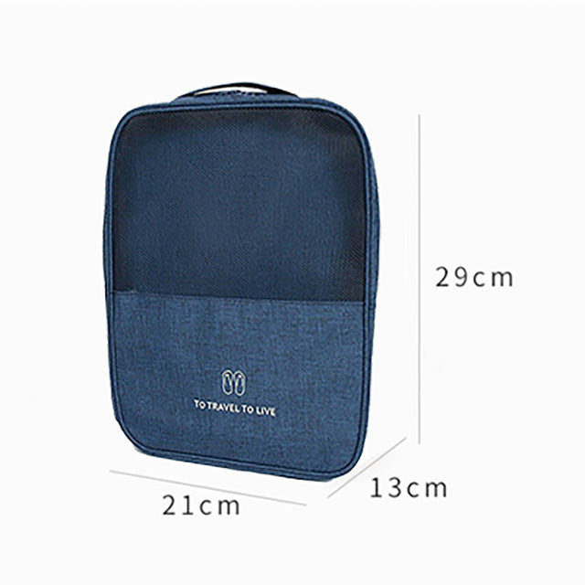 Waterproof Travel Shoe Organizer Bag with Trolley Sleeve