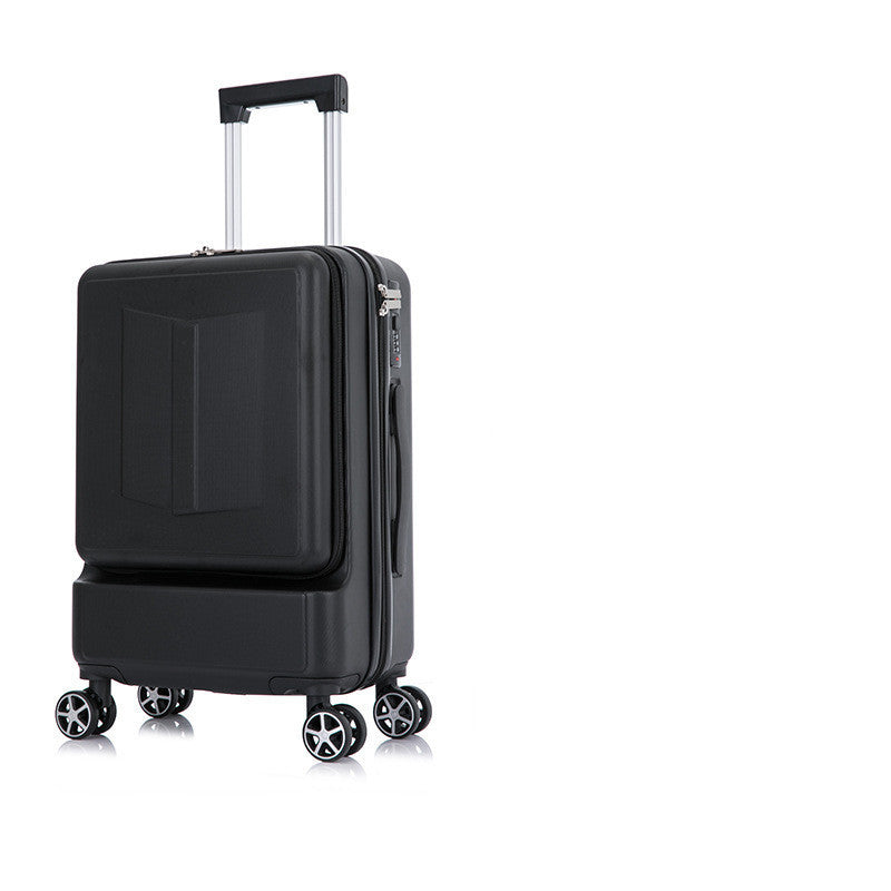 Front & Rear Opening ABS Trolley Case – Silent Wheel Travel Luggage