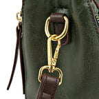 Retro Textured Crossbody Bag