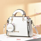 Cute Little Cat Design Large-Capacity Shoulder Square Bag