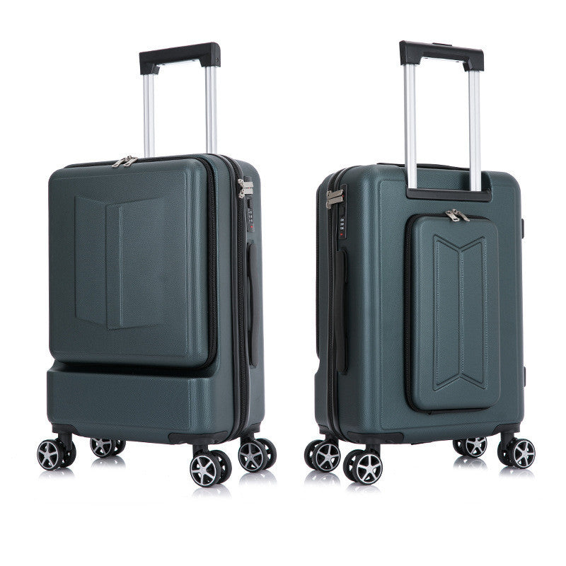 Front & Rear Opening ABS Trolley Case – Silent Wheel Travel Luggage