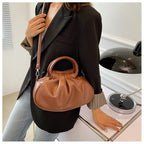 Cloud Print Pleated Bag