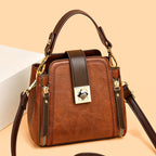 Retro Textured Crossbody Bag