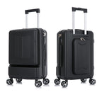 Front & Rear Opening ABS Trolley Case – Silent Wheel Travel Luggage
