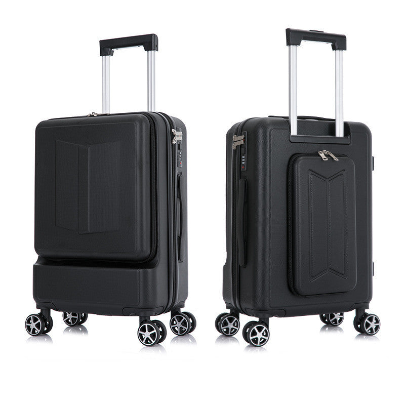 Front & Rear Opening ABS Trolley Case – Silent Wheel Travel Luggage